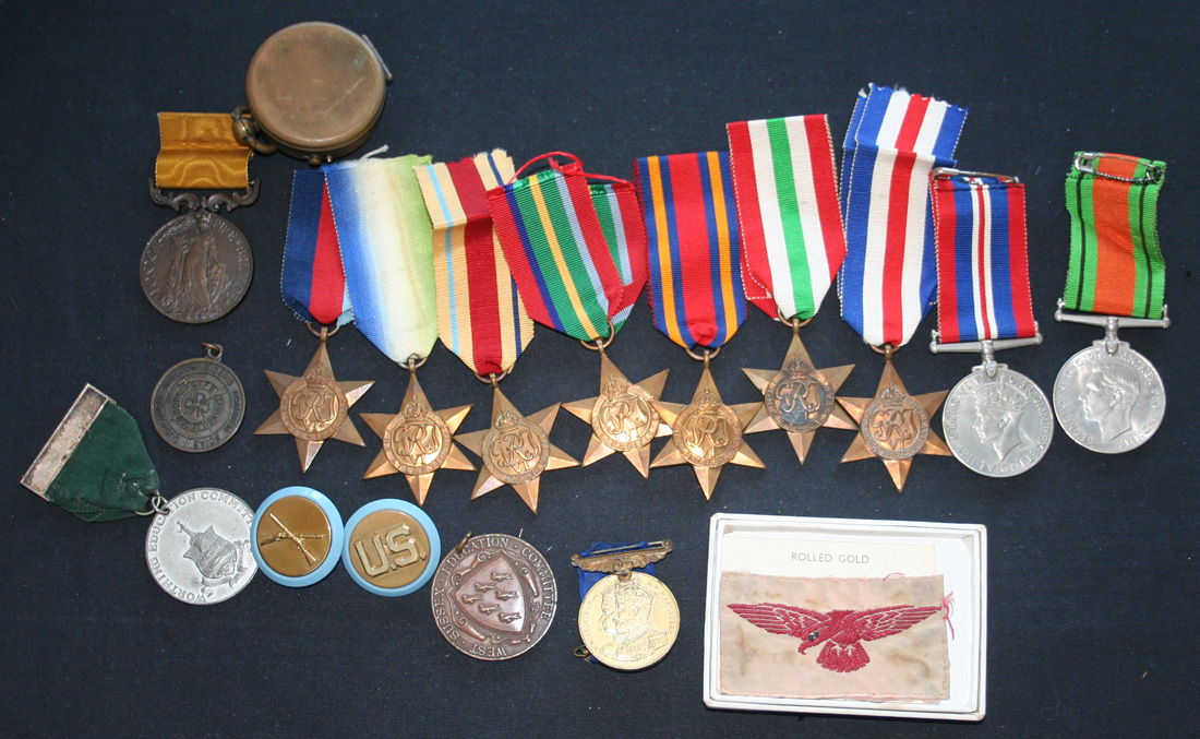Seven Second World War Stars, comprising 1939-45 Star, Atlantic Star ...