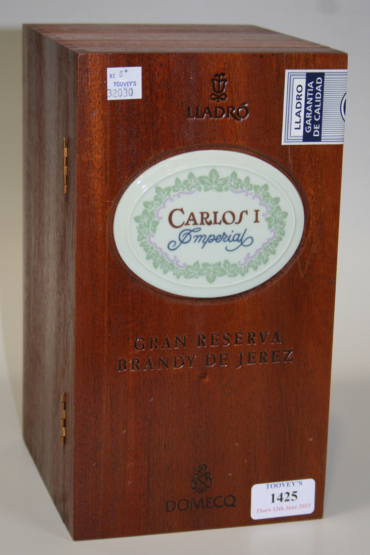 A Lladro porcelain Carlos I Imperial Liquor Bottle, model No. 7505 