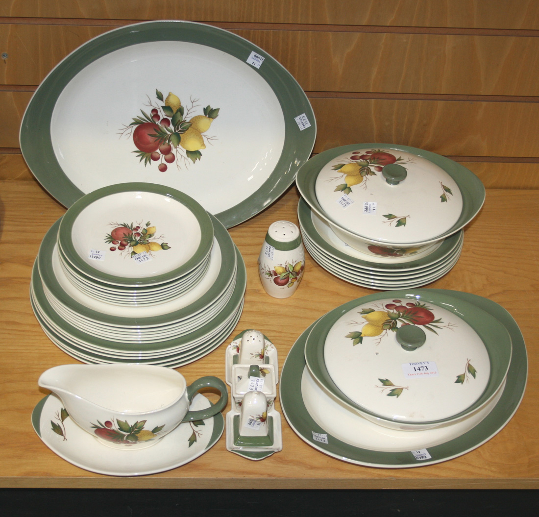 A Wedgwood 'Covent Garden' pattern part dinner service, comprising two