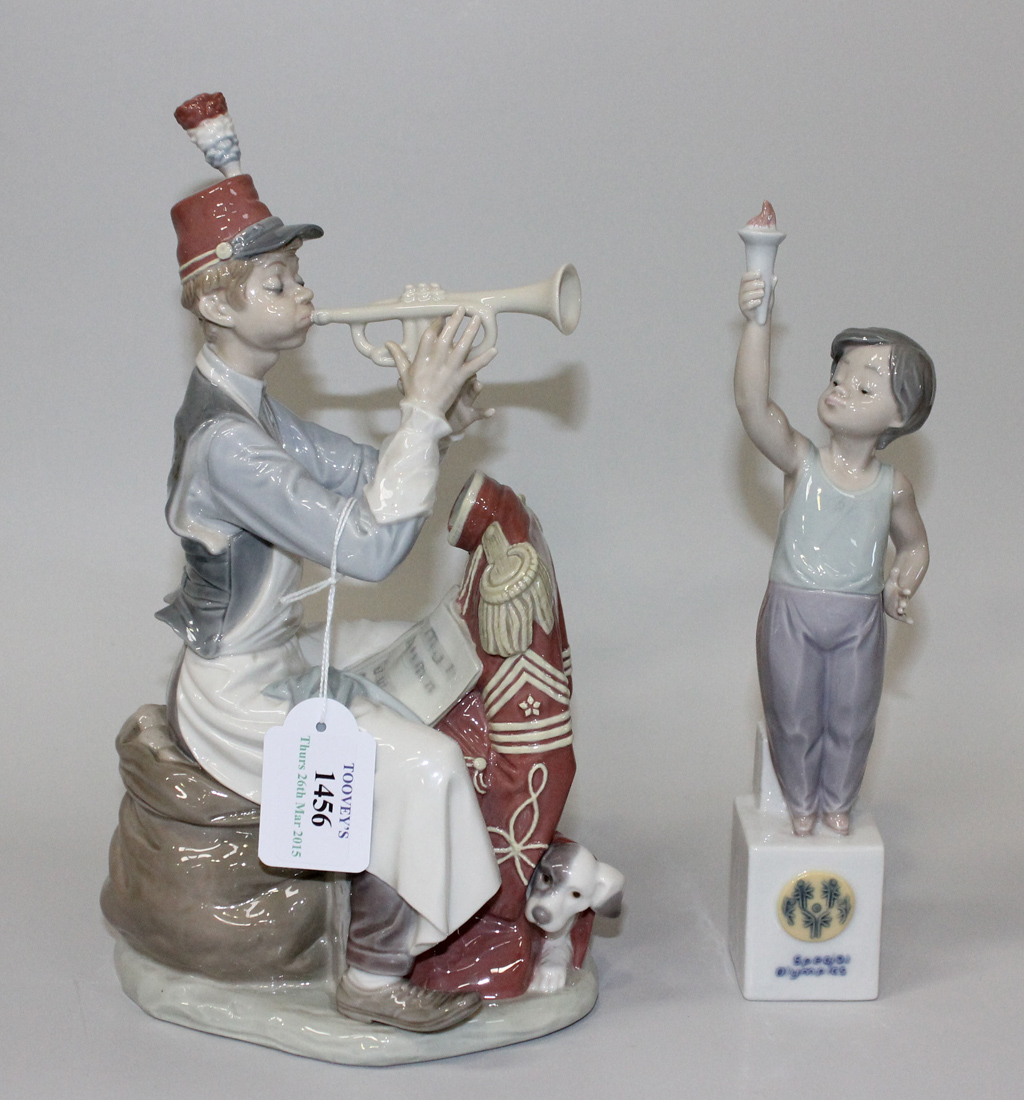 Two Lladro porcelain figures, comprising Practice Makes Perfect, No ...