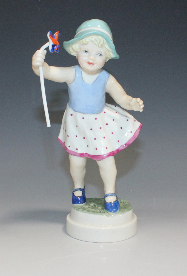 A Royal Worcester porcelain figure of 'But the child that is born on ...
