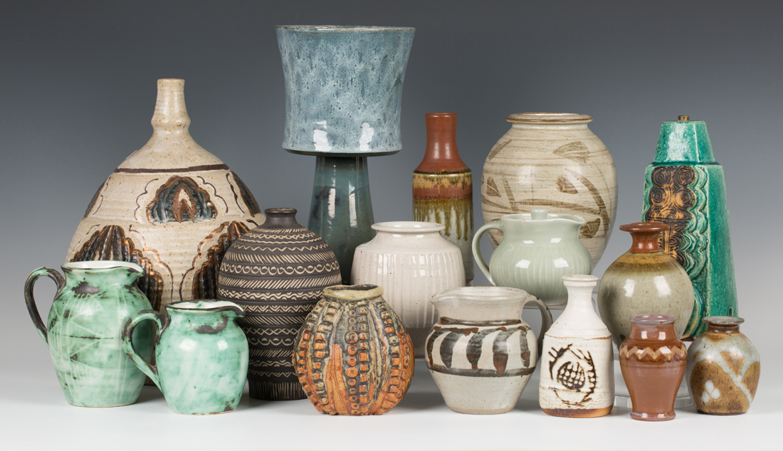 A Collection Of Assorted Studio Pottery, Including A Bernard Rooke ...