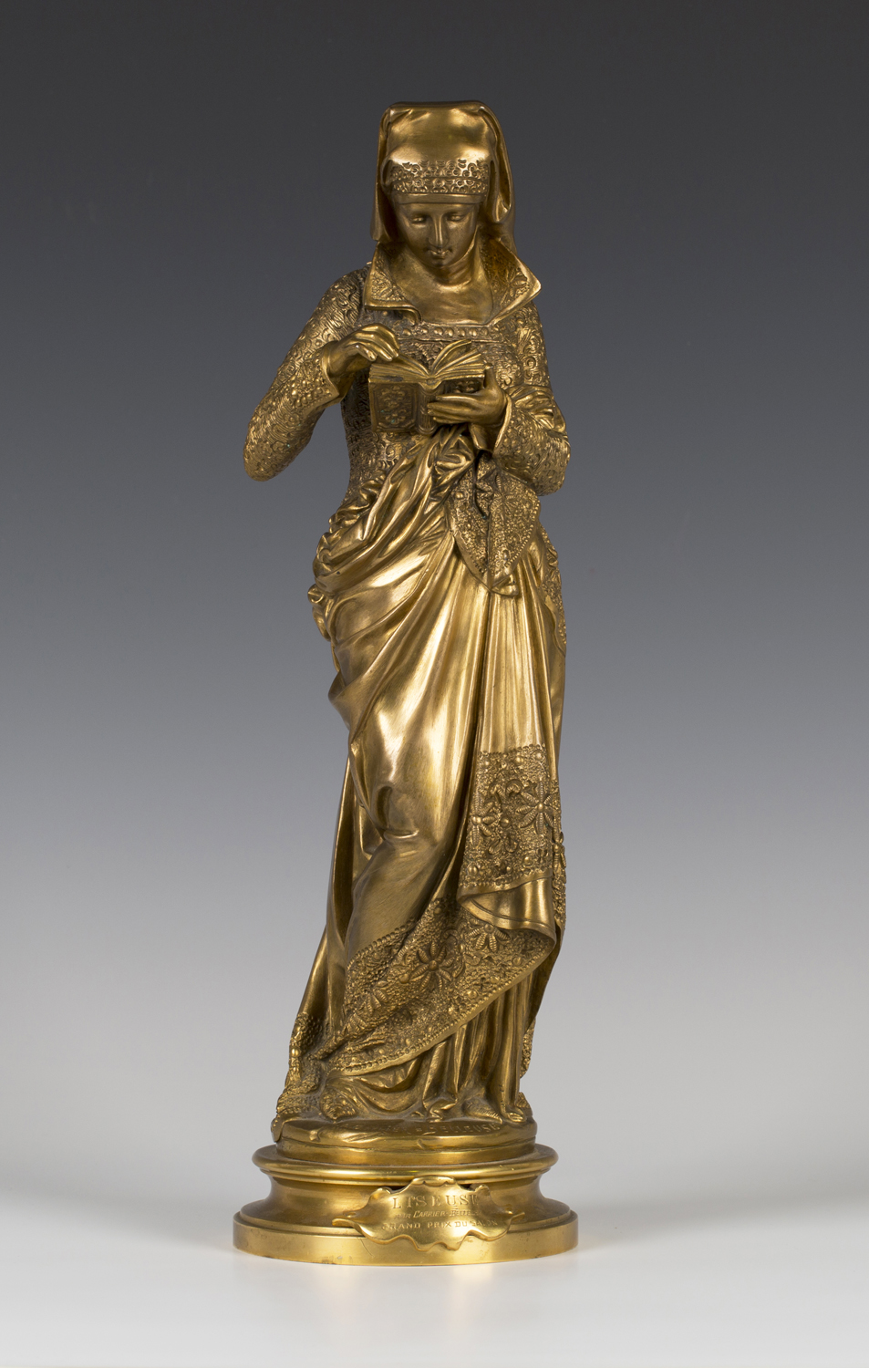 Albert-Ernest Carrier-Belleuse - 'Liseuse', a late 19th century French ...