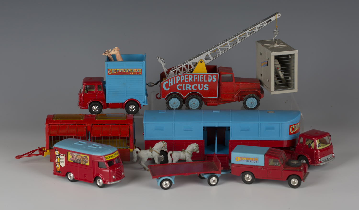 A small collection of Corgi Toys Chipperfield's Circus vehicles