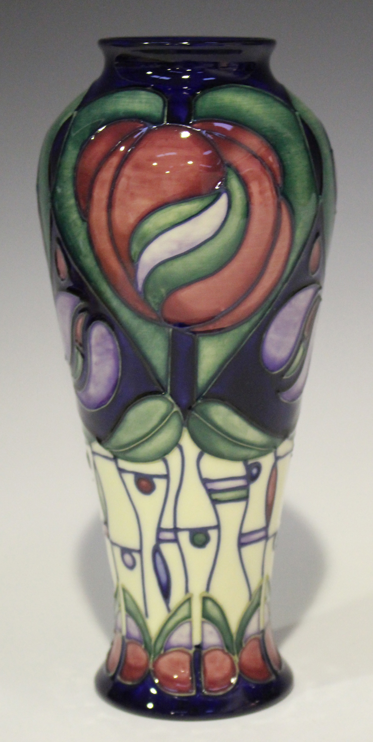 A Moorcroft pottery Tribute to Charles Rennie Mackintosh