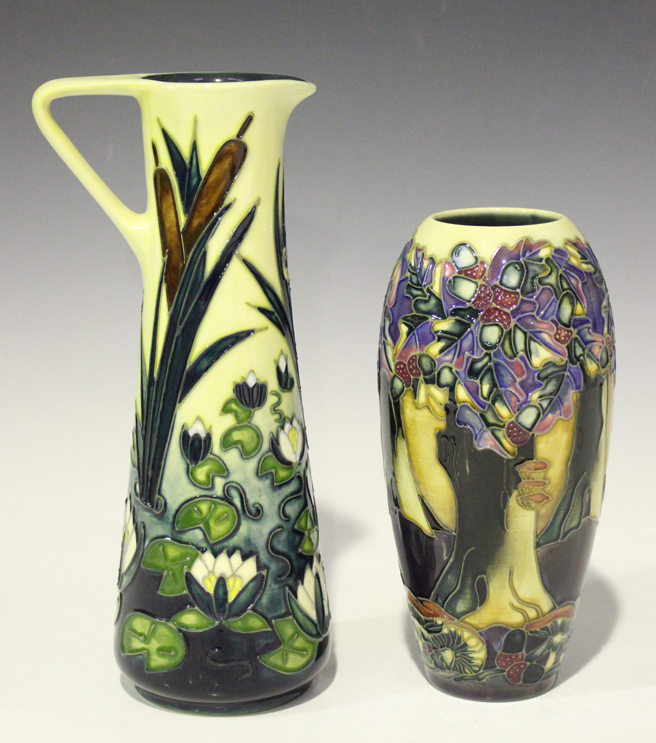 A Moorcroft pottery Lamia pattern jug, circa 1998, designed by Rachel ...