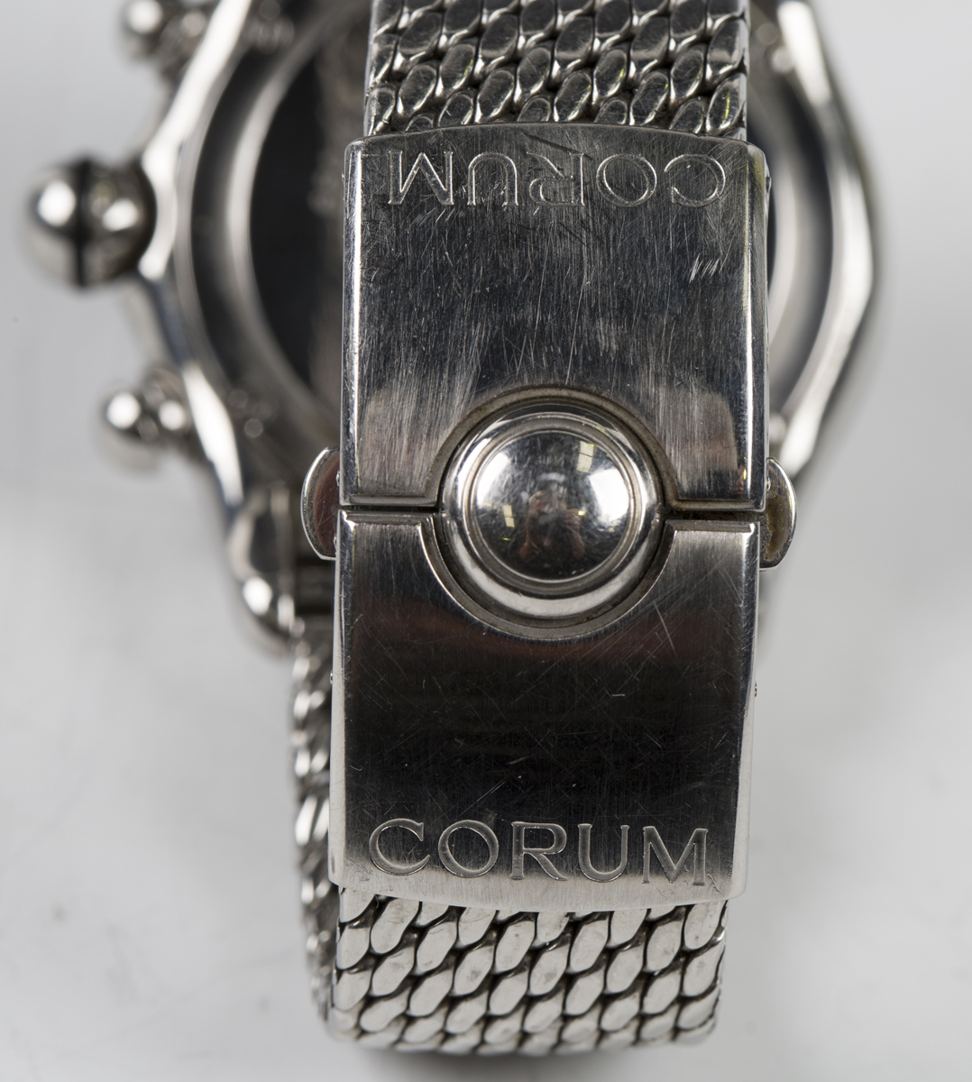 A Corum Bubble Chronograph stainless steel cased gentleman s