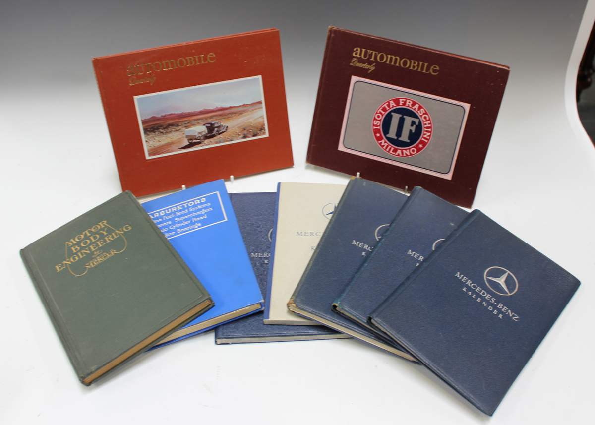 A large collection of motoring information booklets, manuals and