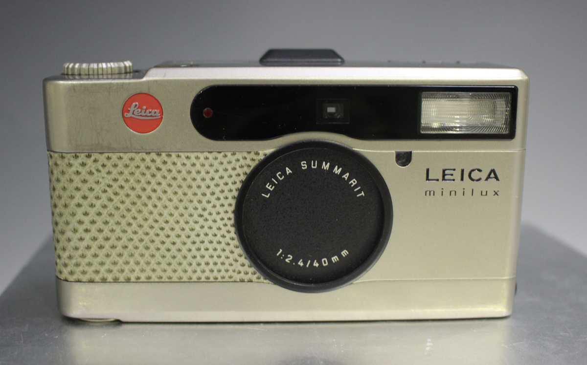 A Leica Minilux DB Exclusive camera, No. 2161336, circa 1995, with