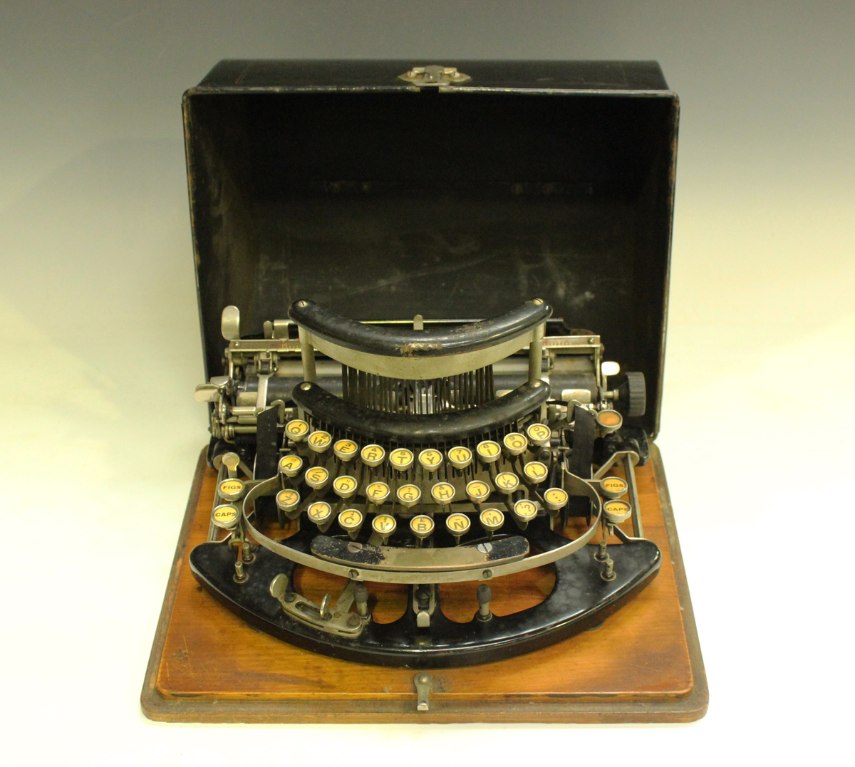 An Imperial B Typewriter With Curved Keyboard And Tin Case, Serial ...