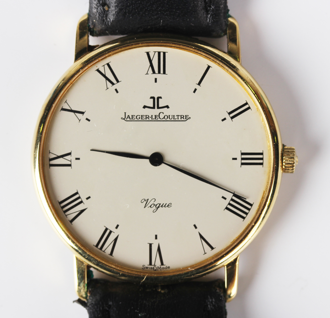 A Jaeger LeCoultre Vogue 18ct gold circular cased gentleman s