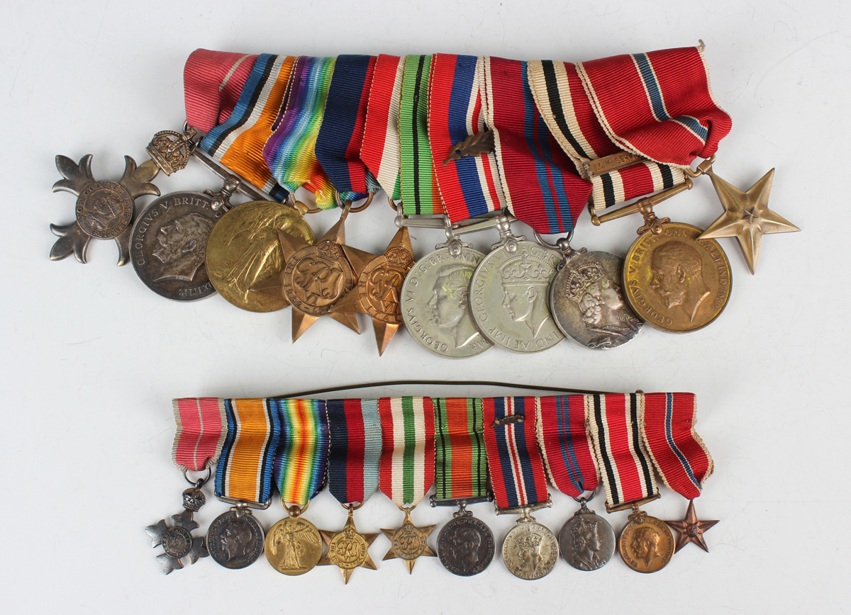 A group of First and Second World War period medals to Percy James ...