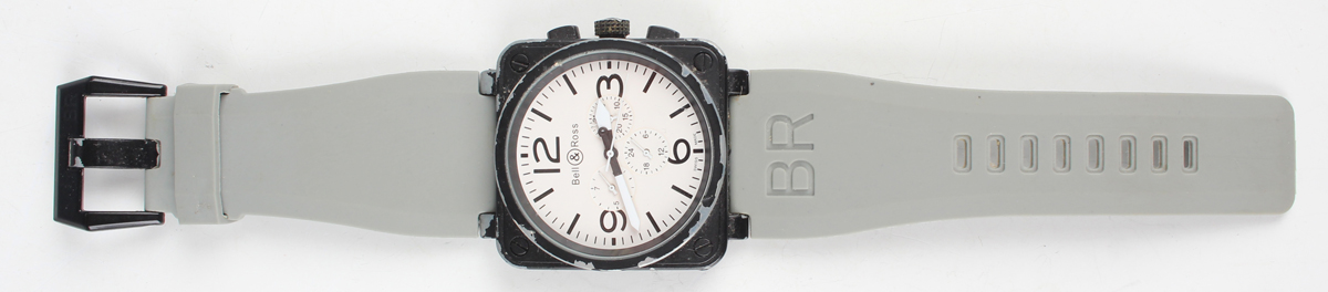 A Bell Ross BR 01 Automatic black enamelled stainless steel