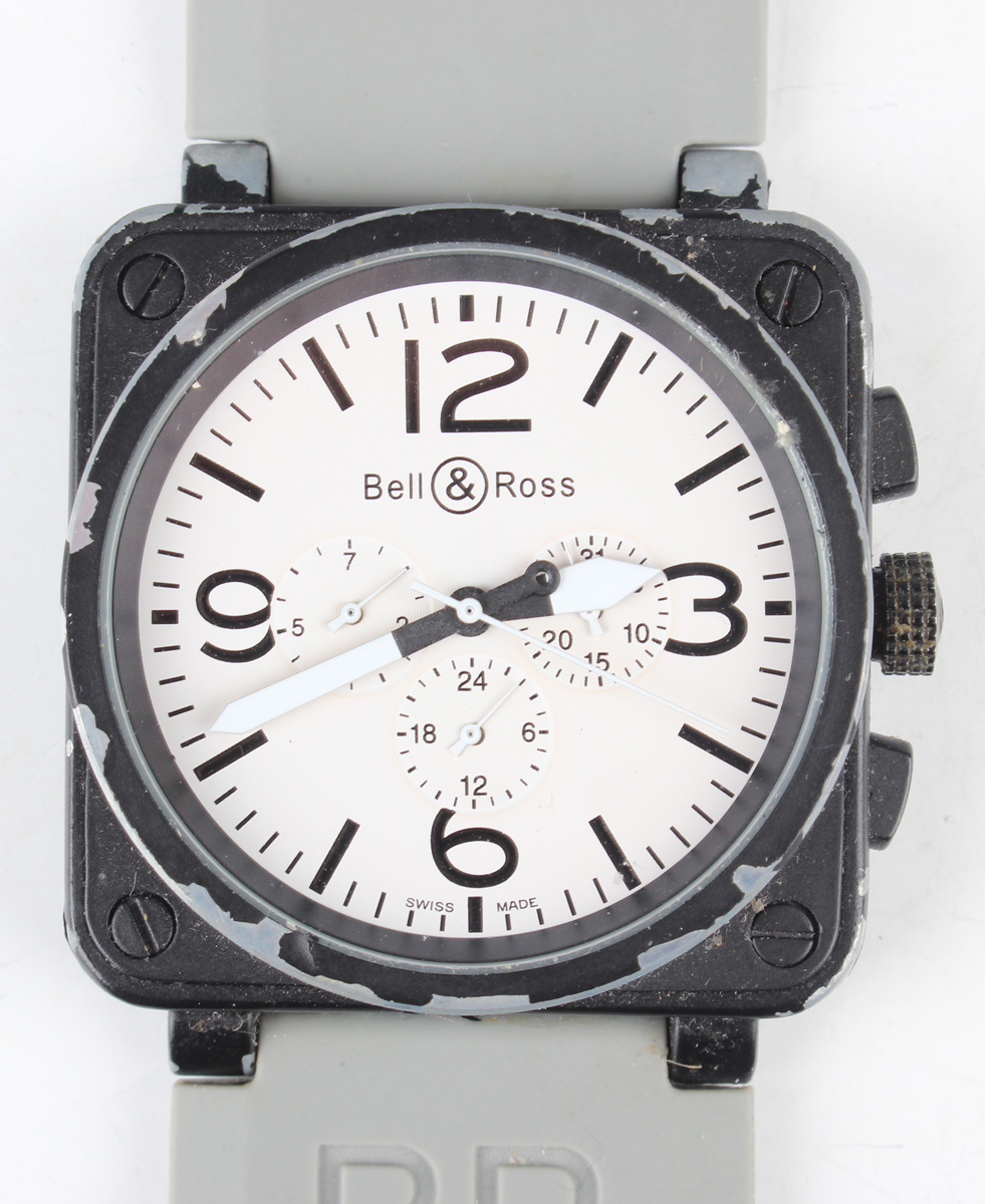 A Bell Ross BR 01 Automatic black enamelled stainless steel