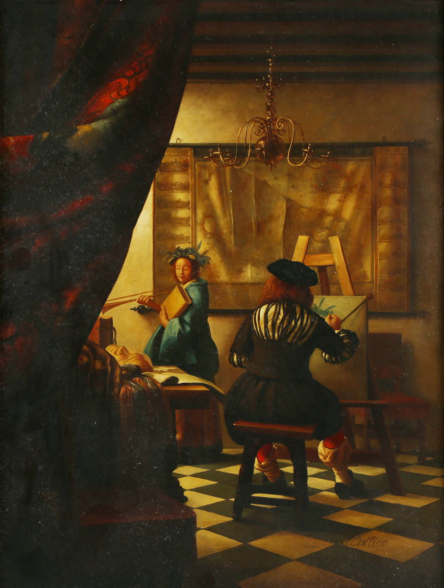 Simon Collier, after Johannes Vermeer - The Allegory of Painting, 20th ...